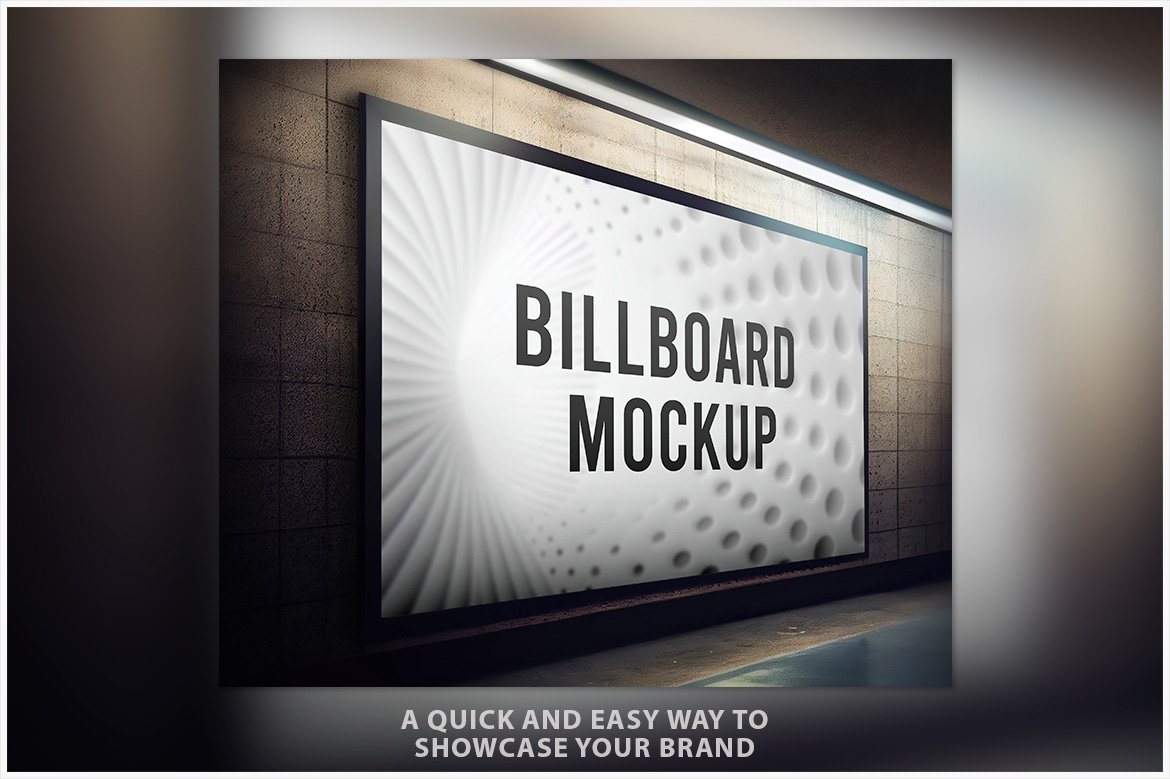 Billboard Rectangular Mockup preview image.