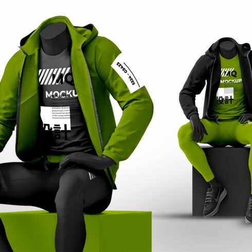 Male Mannequin Hoodie Mockups cover image.