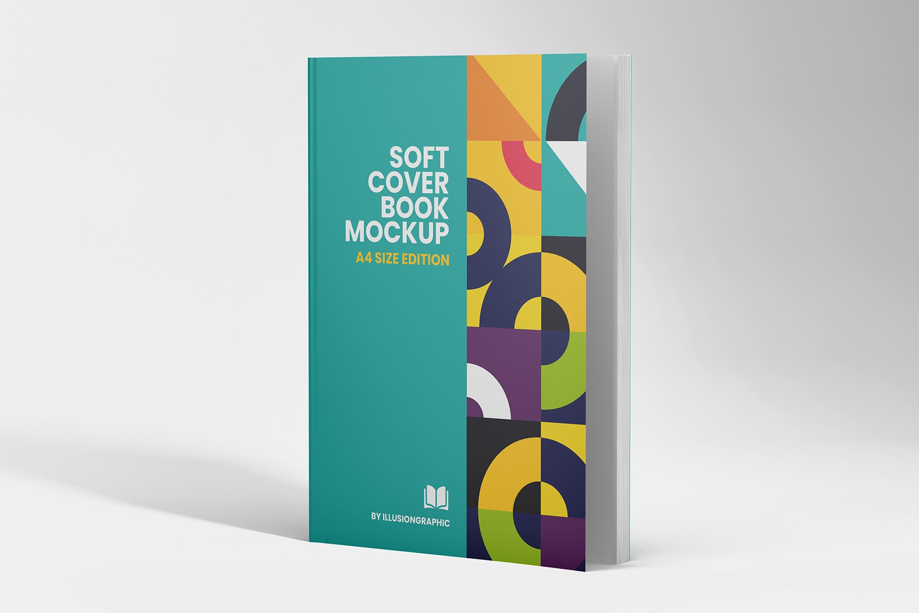 Soft Cover Book Mockup - A4 preview image.