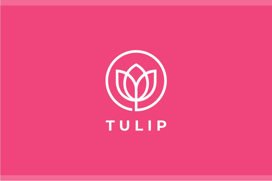 Tulip Logo Template cover image.