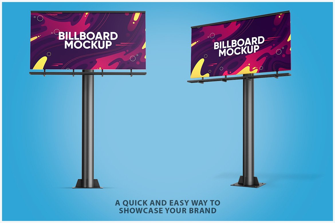 Billboard Mockup - 2 Views preview image.