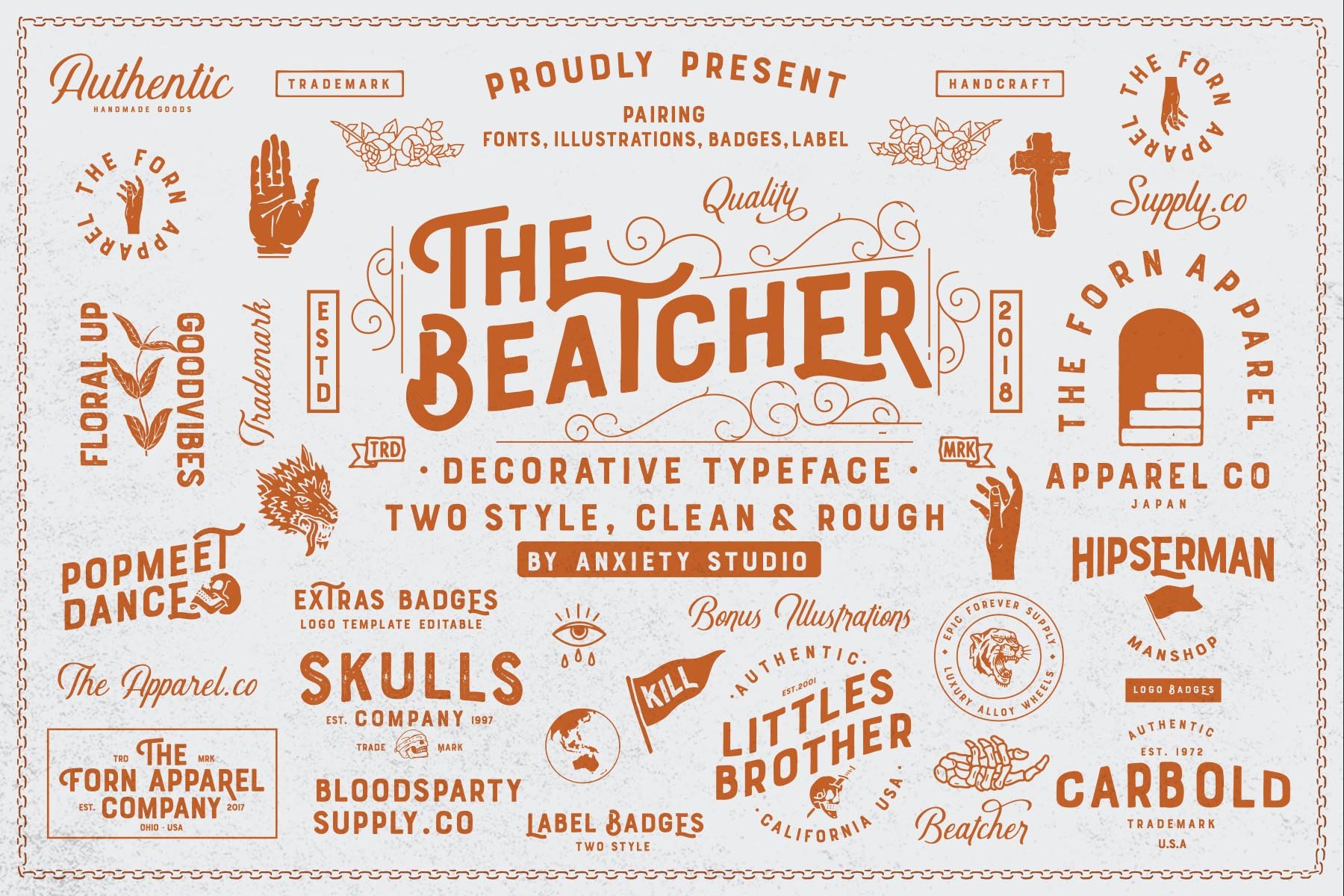 The Beatcher Typeface (Extras) cover image.