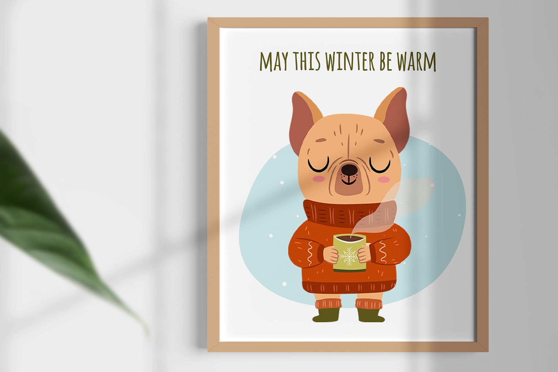 Cute Winter Animals - vector clipart preview image.
