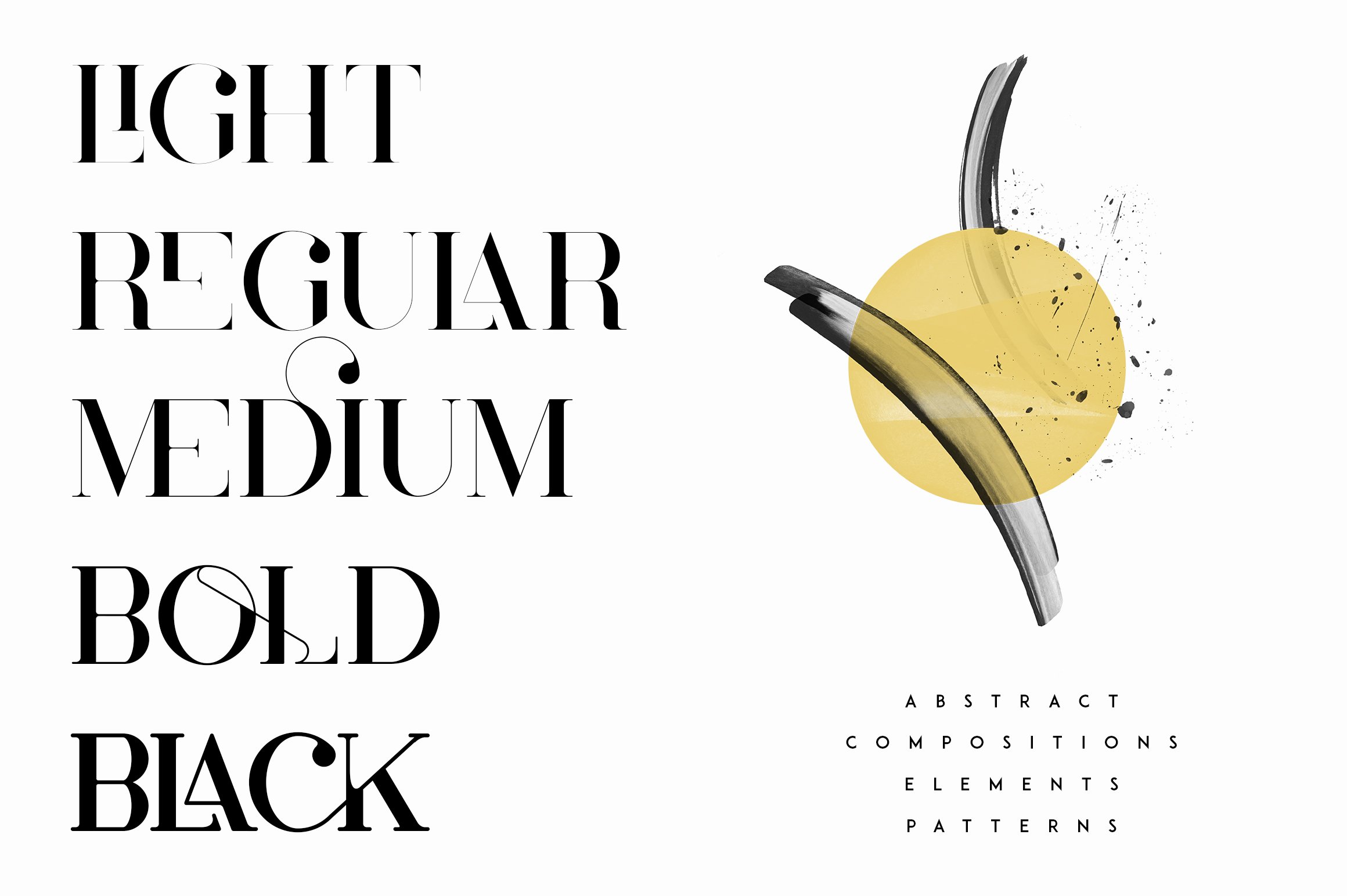Cruell Serif Typeface - 5 fonts preview image.