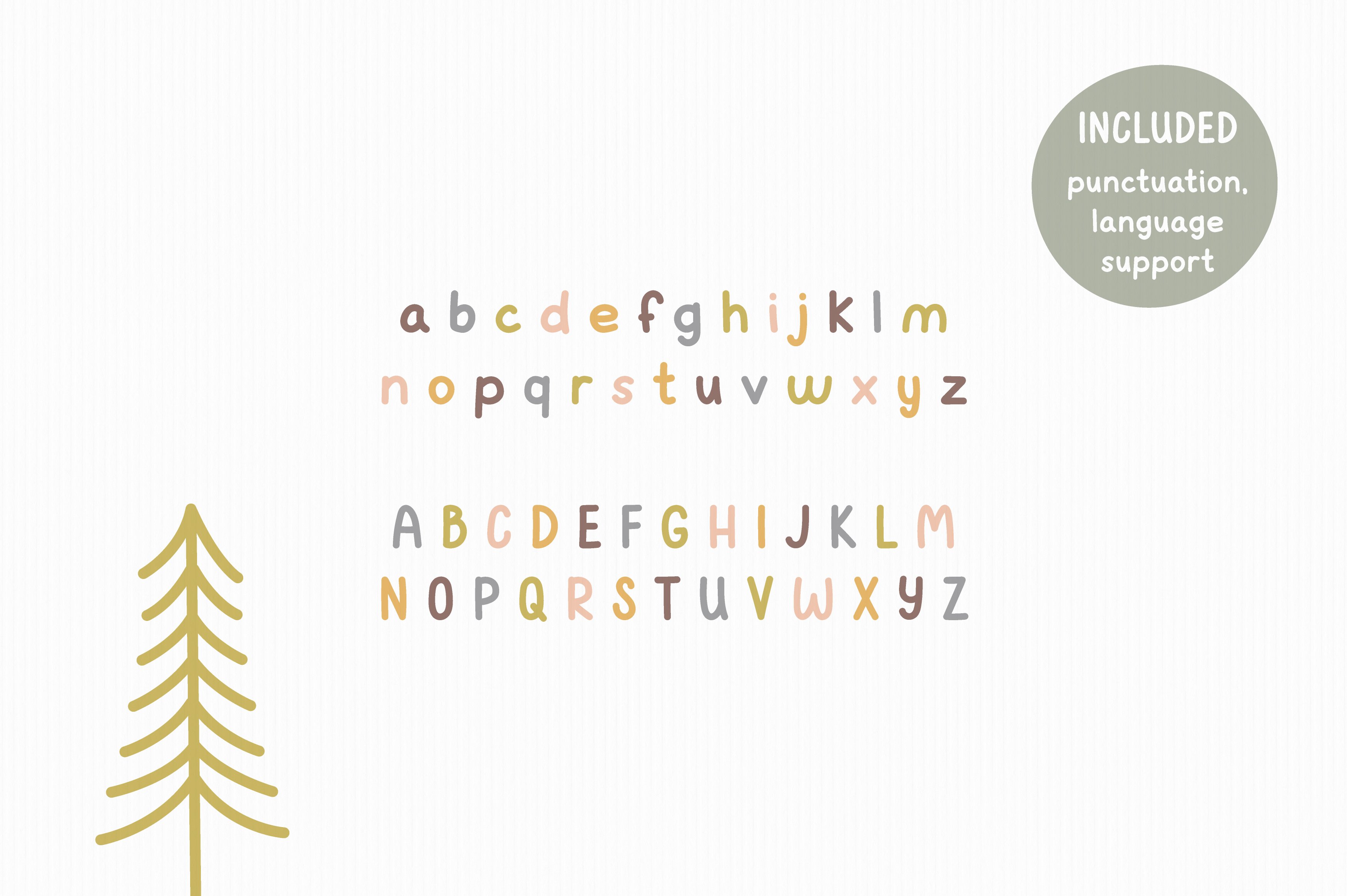 Winter mood | Kids font preview image.