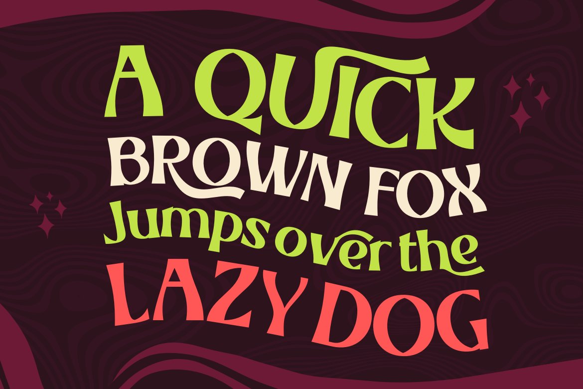 RHELAX | Groovy Retro Font preview image.