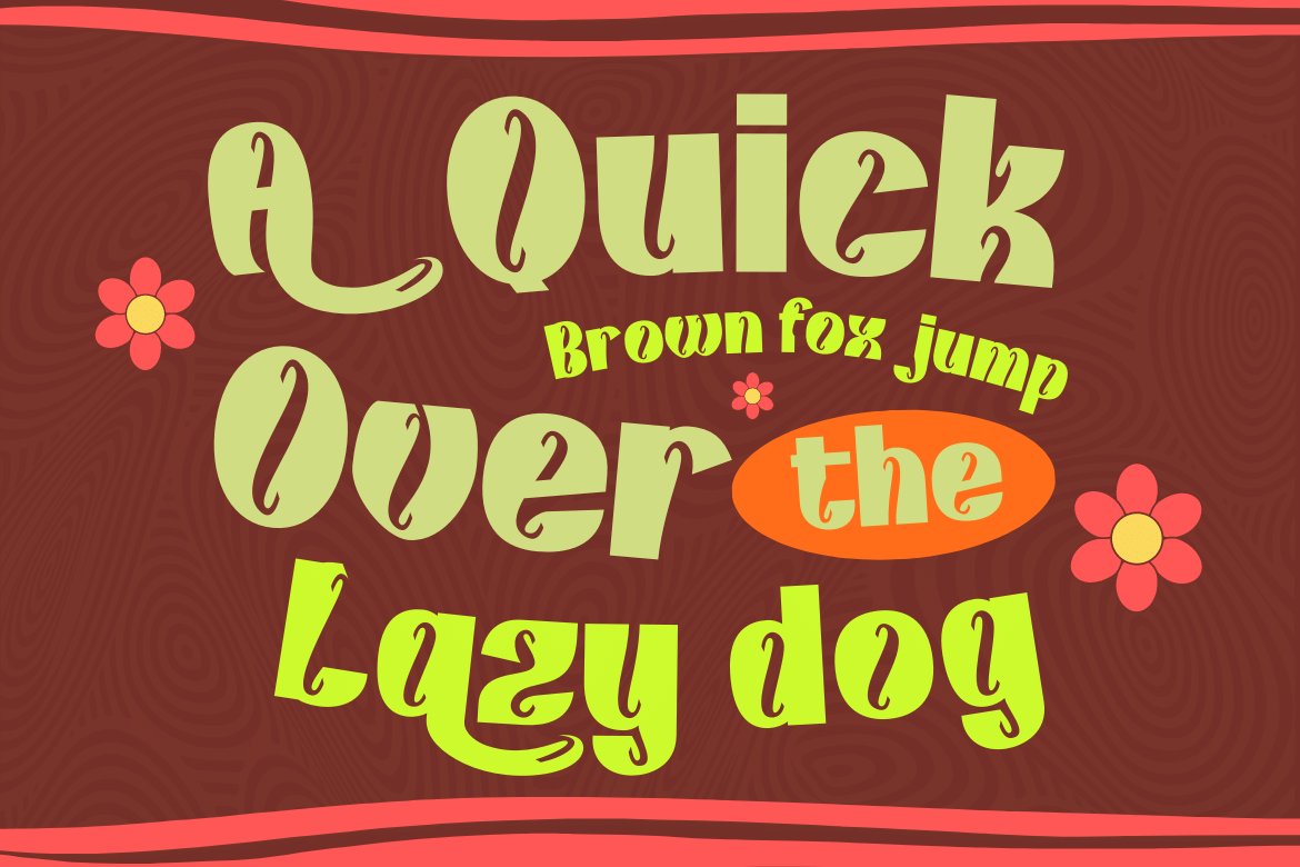 Kunhety | Groovy Retro Font preview image.
