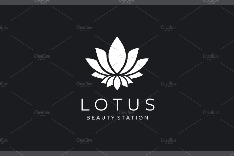 Lotus Flower Logo preview image.