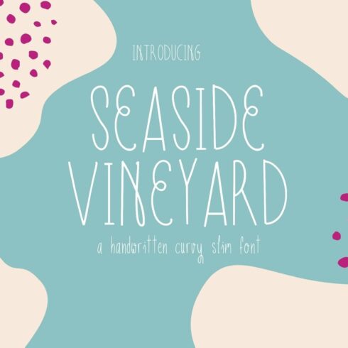 seaside vineyard font cover image.