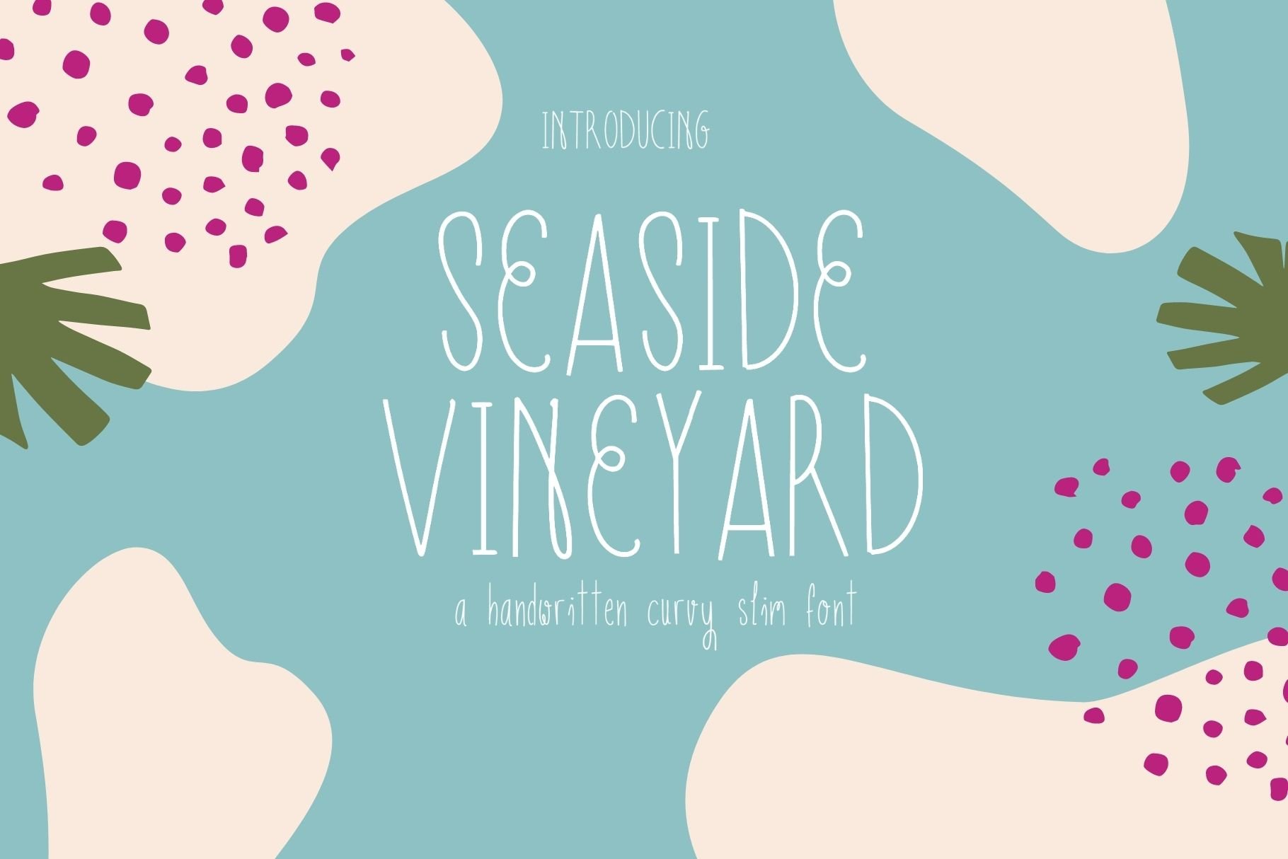 seaside vineyard font cover image.