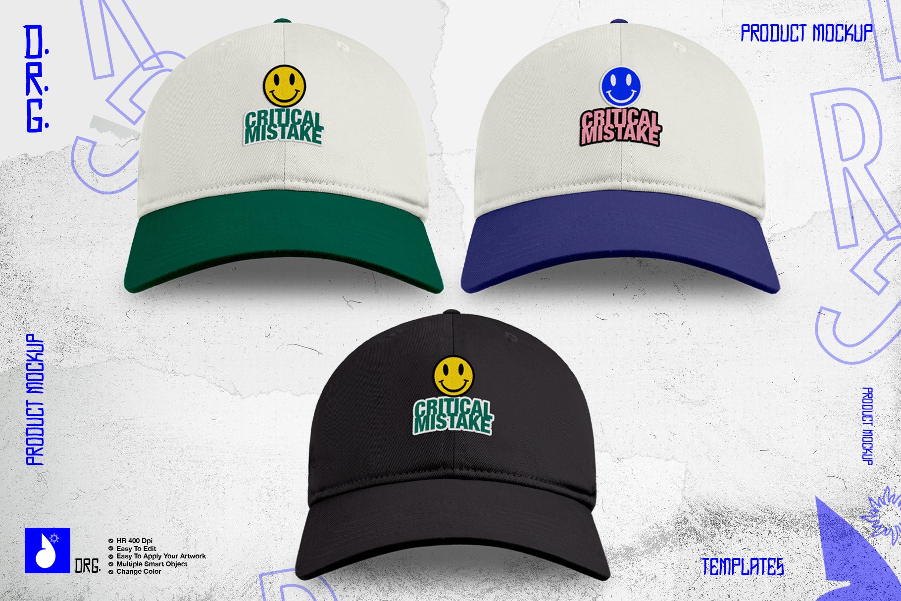 Baseball Cap Mockup preview image.