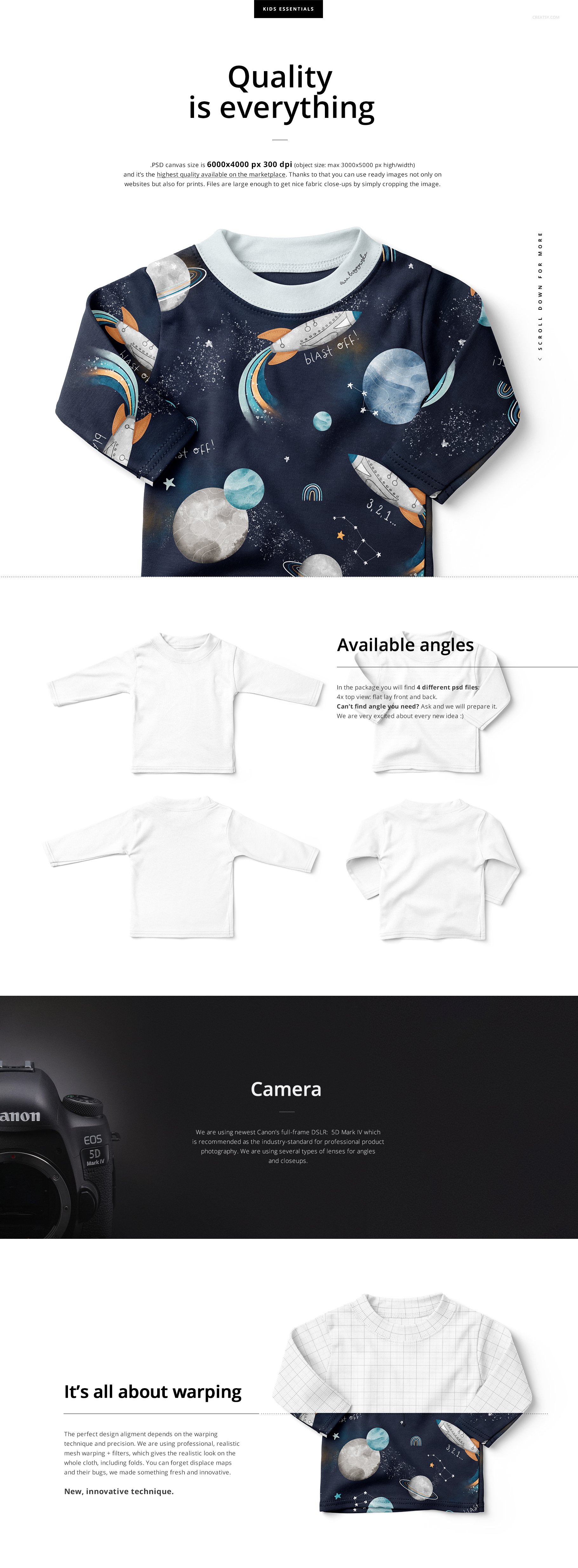 Baby Toddler Long Sleeve Mockup Set preview image.