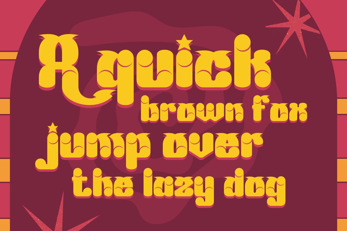 Mabed | Groovy Retro Font preview image.