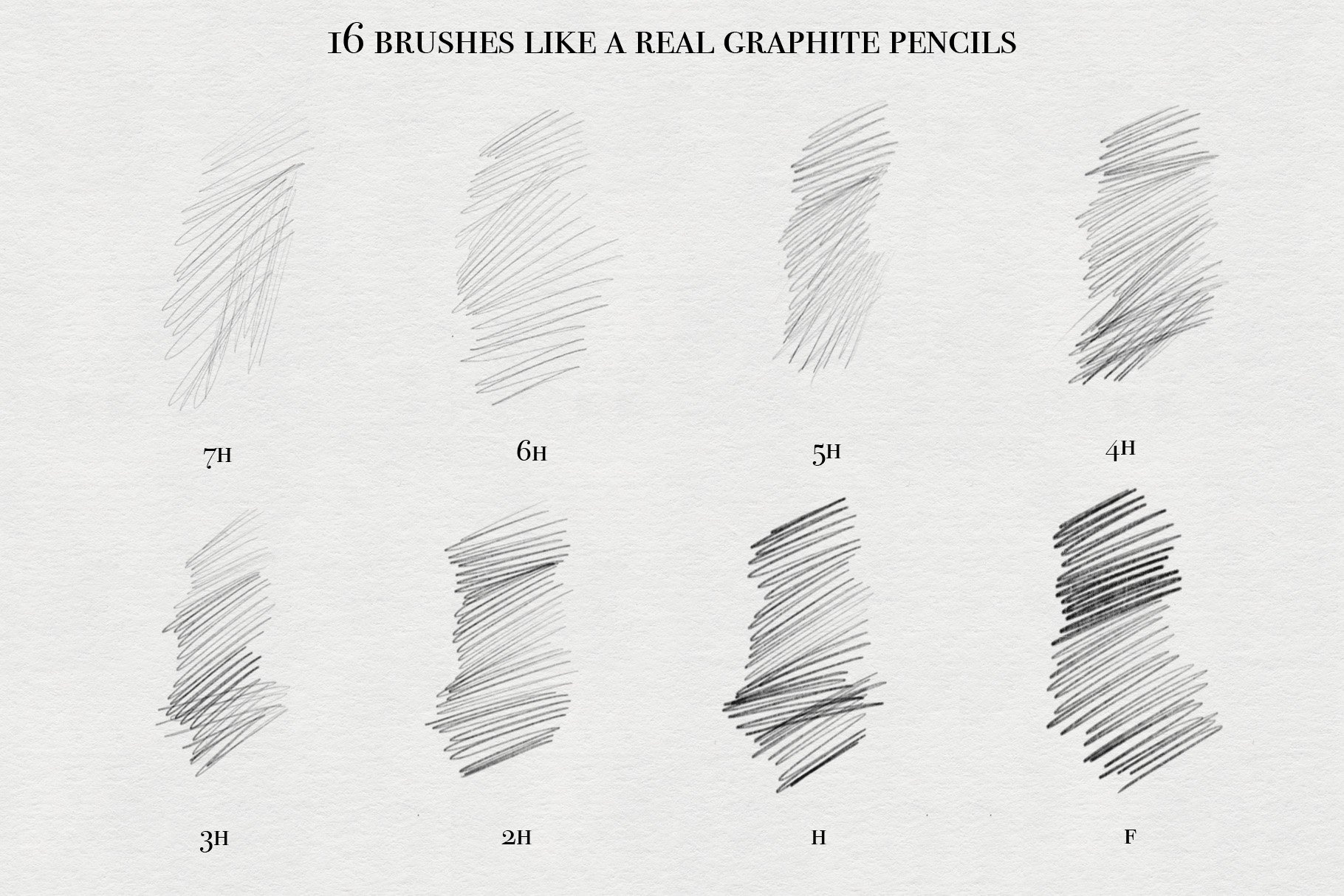 Graphite Pencils for Procreate preview image.