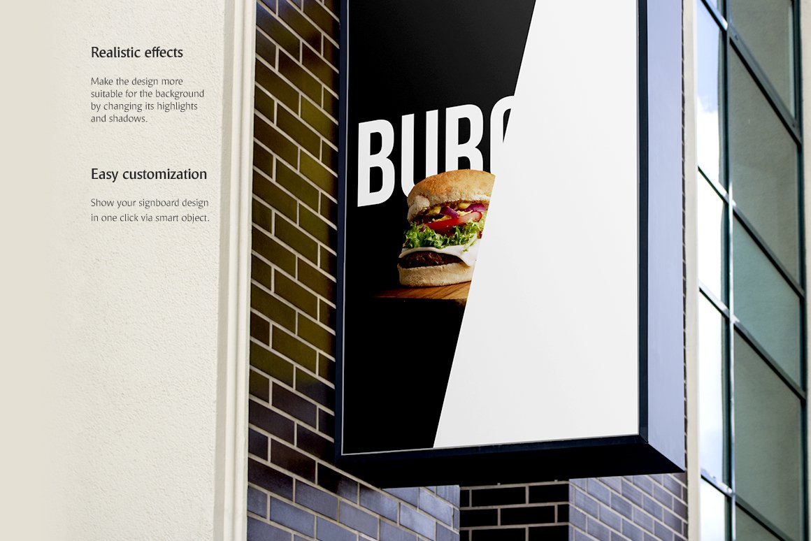 Signboard Mockup preview image.