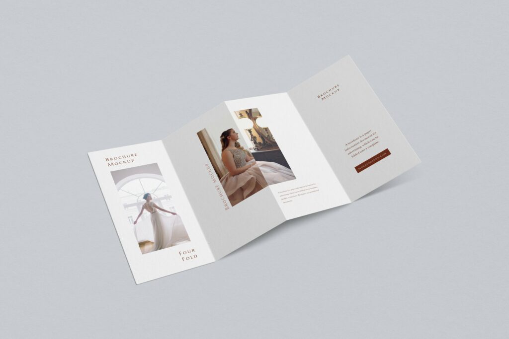 DL 4 Fold Brochure Mockup – MasterBundles