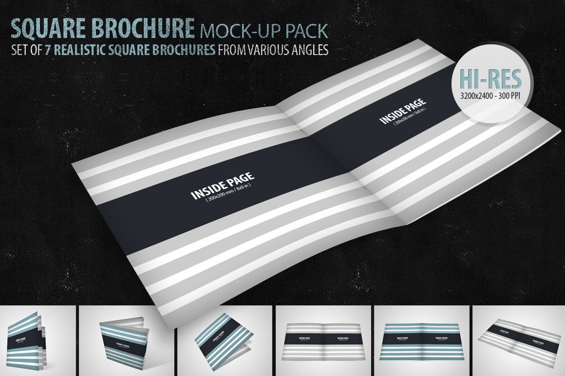 3in1 - Brochure Mock-Up Bundle preview image.