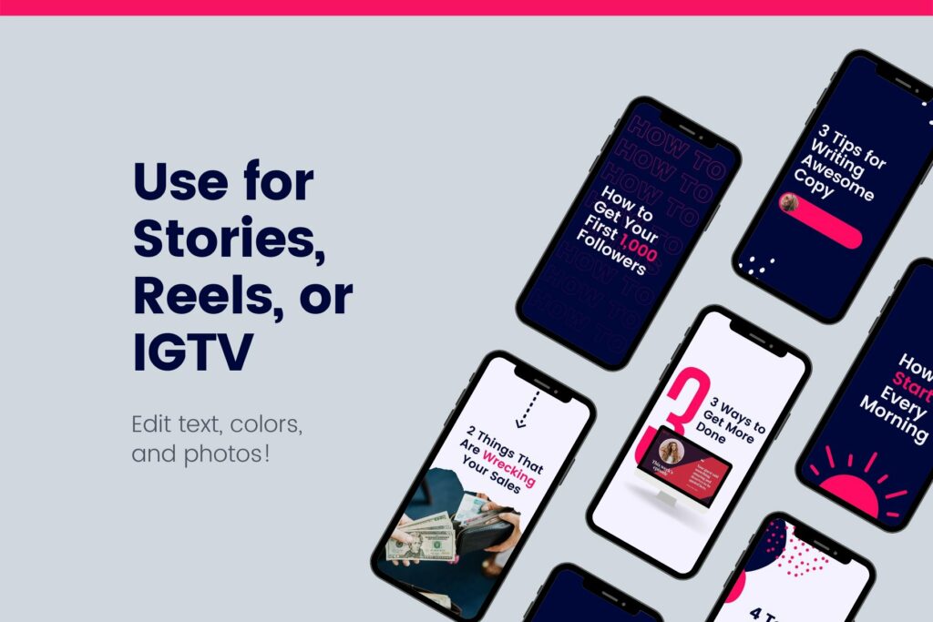 Instagram Reels Canva Templates MasterBundles