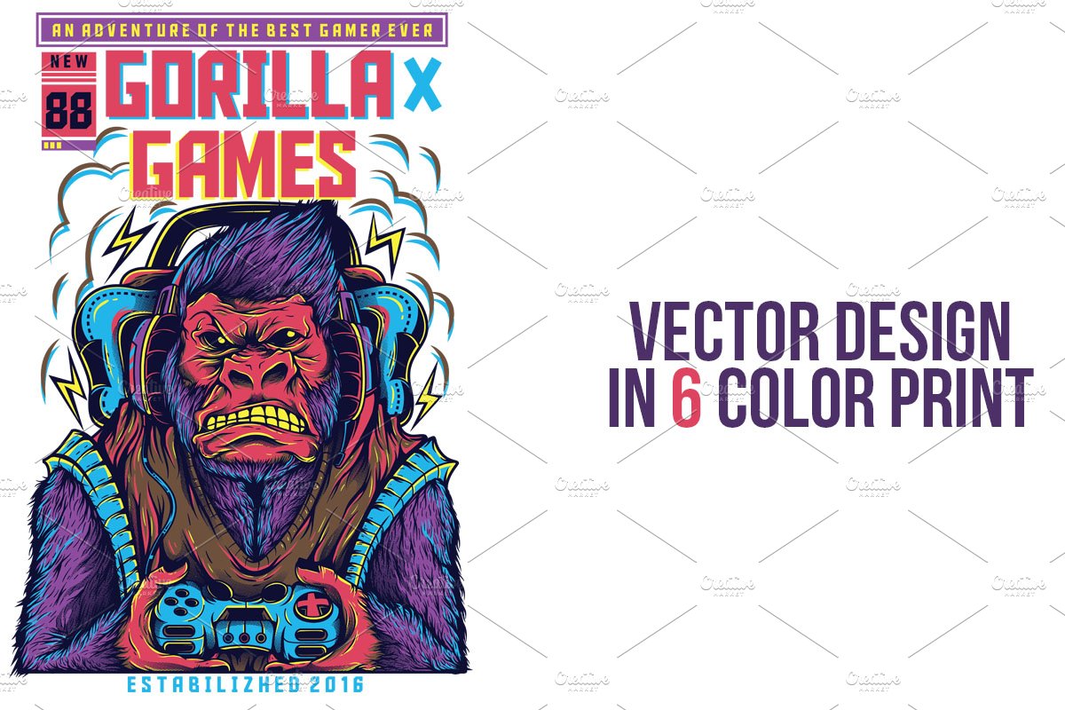 Gorilla Games Illustration preview image.