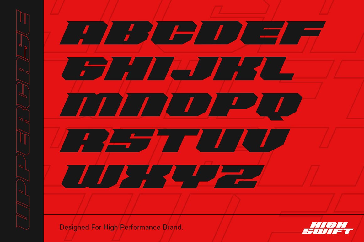 High Swift - Racing Font preview image.