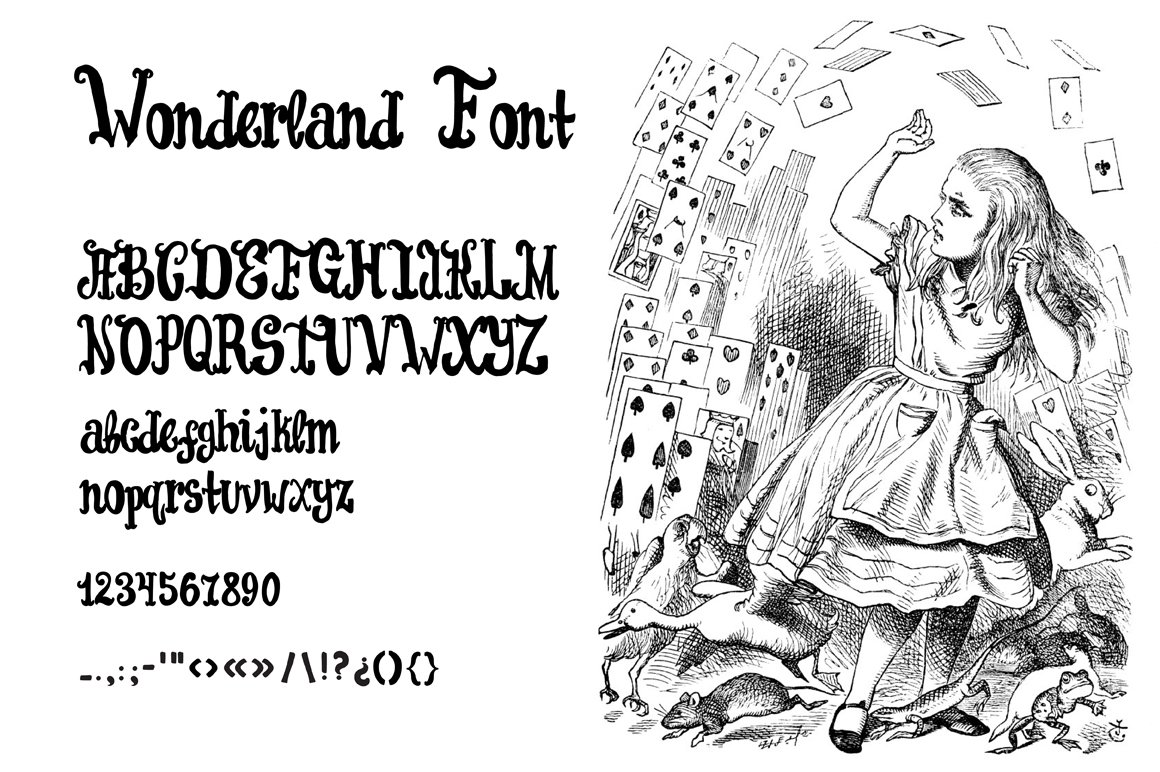 Wonderland script. preview image.