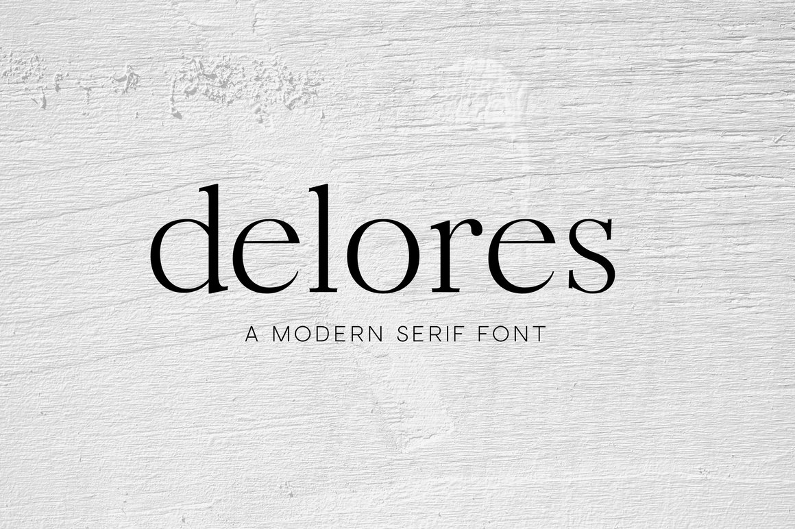 Delores - A Modern Serif Font preview image.