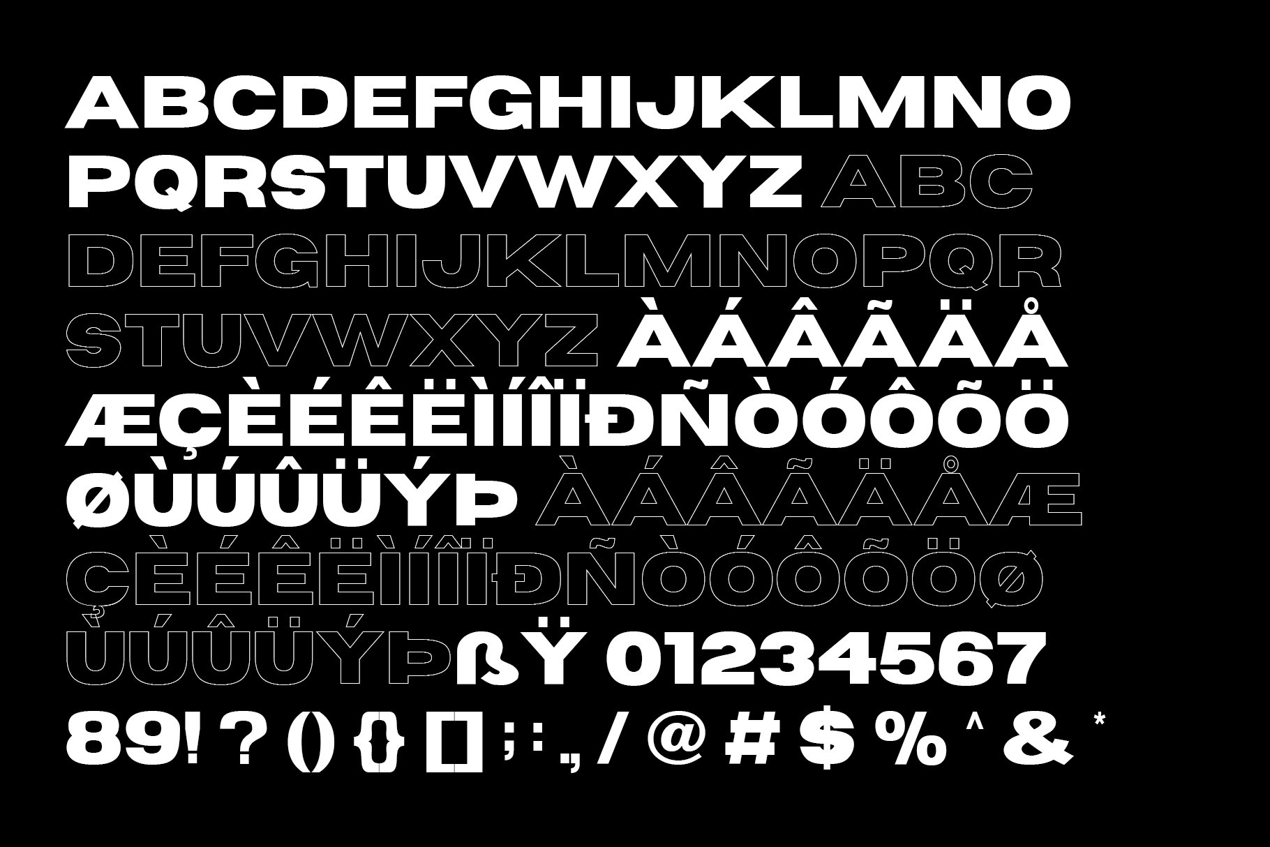 Horizon - Wide Sans Serif preview image.