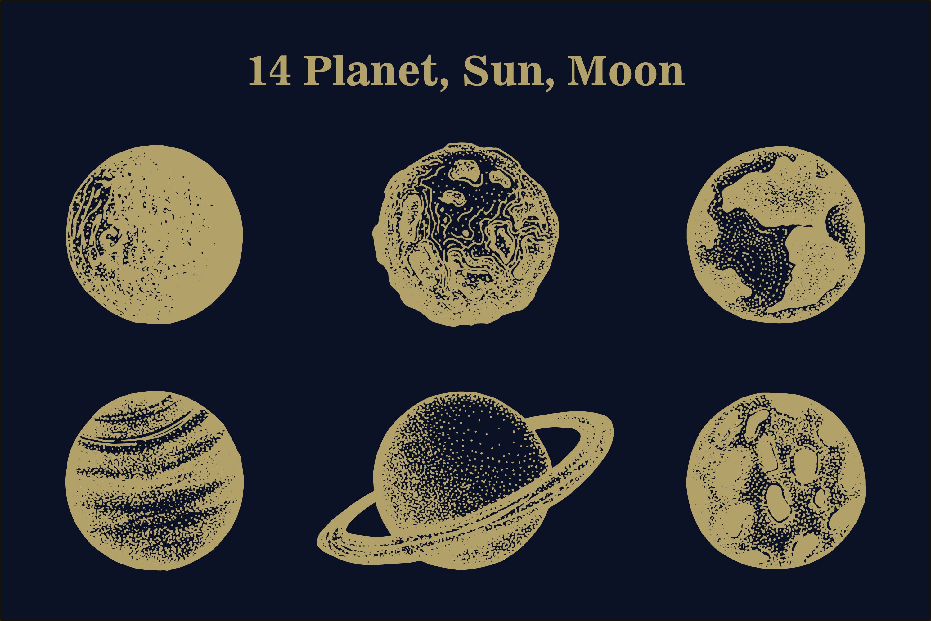Space - Star Moon Sun Planet Zodiac preview image.