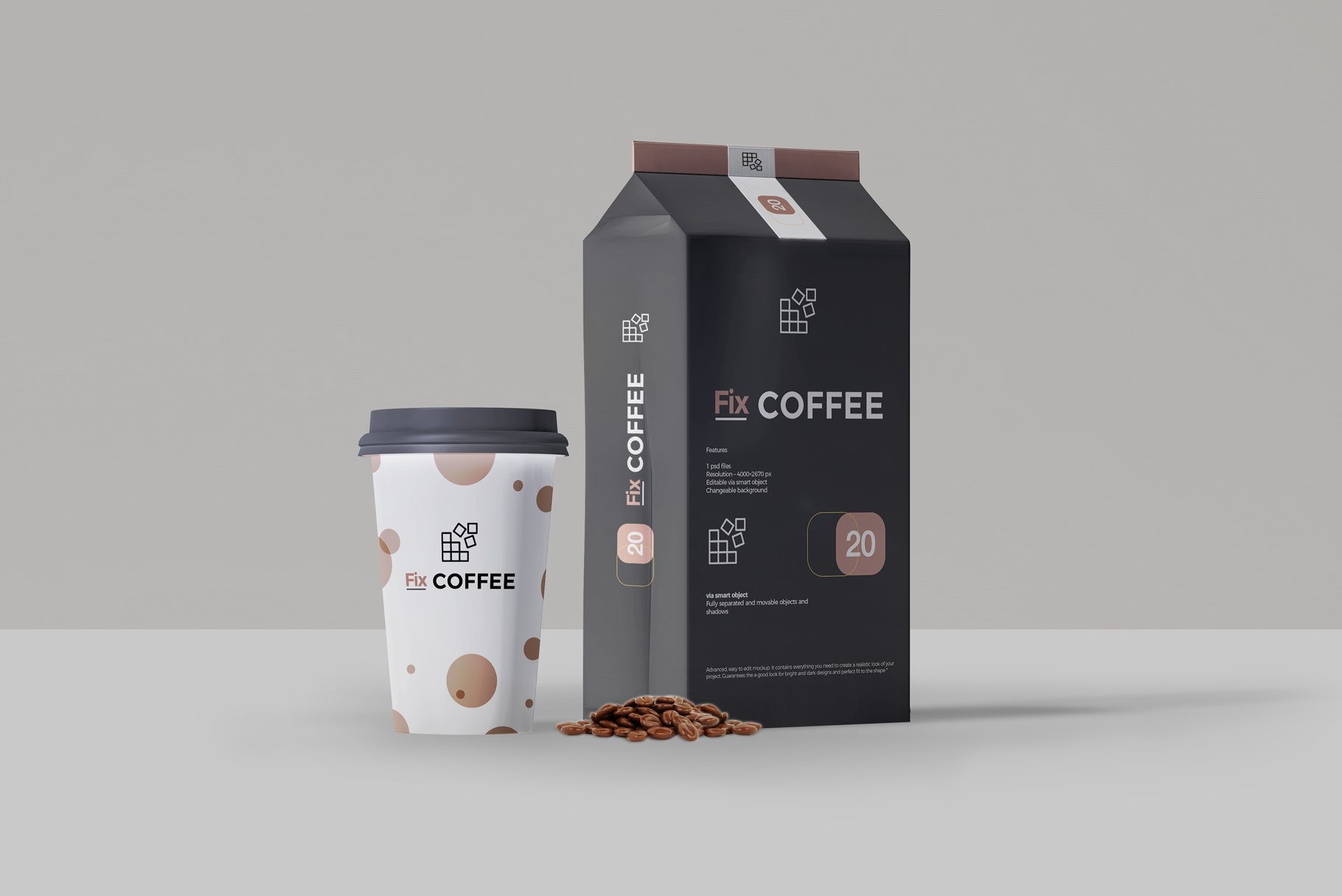 Coffee Packaging Mockup 2 preview image.