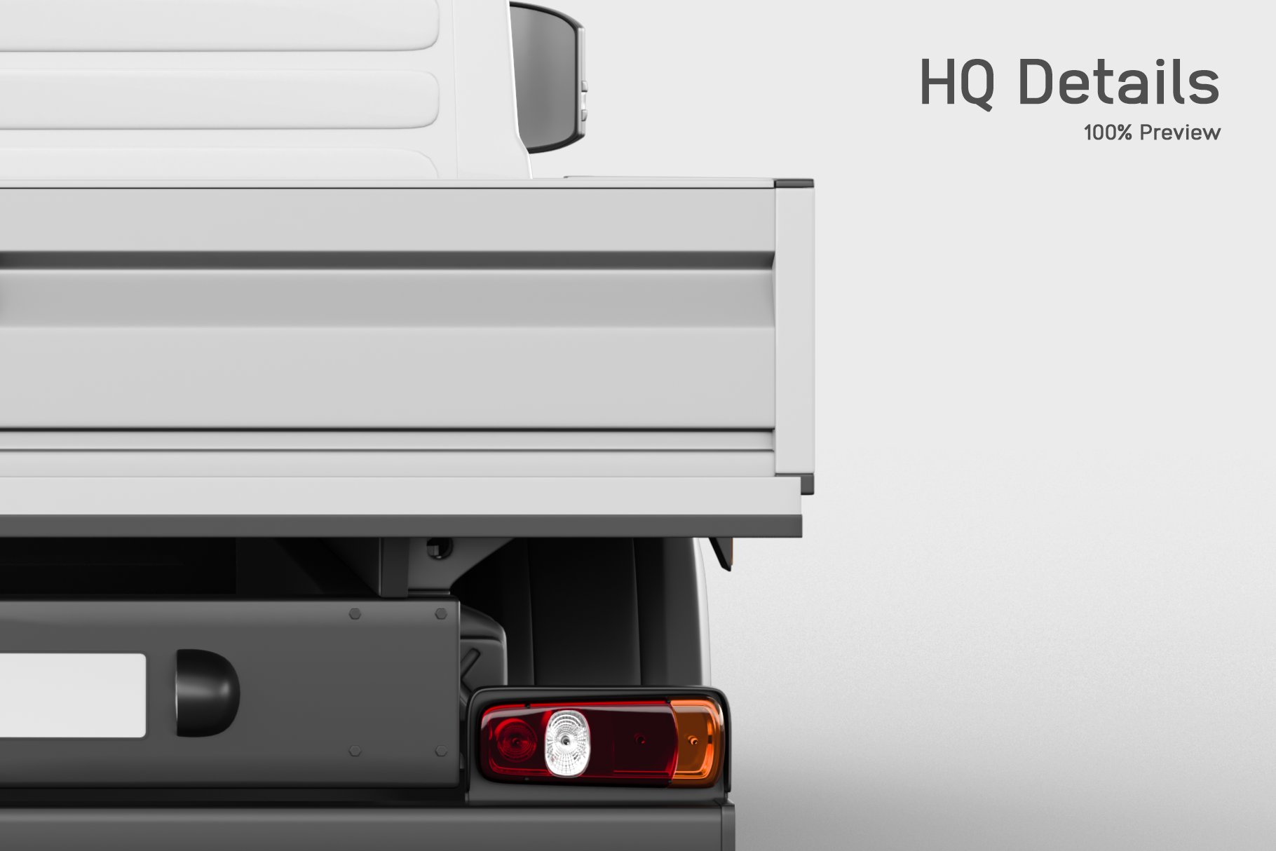 Van Dropside Mockup preview image.