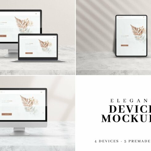 Elegant & Classy Device Mockups cover image.