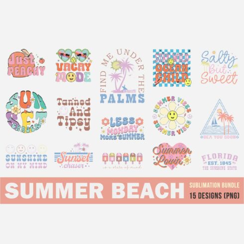 Summer Beach Sublimation Bundle cover image.