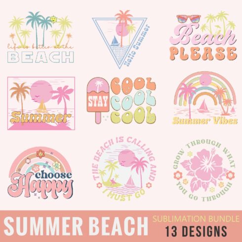 Summer Beach Sublimation Bundle cover image.