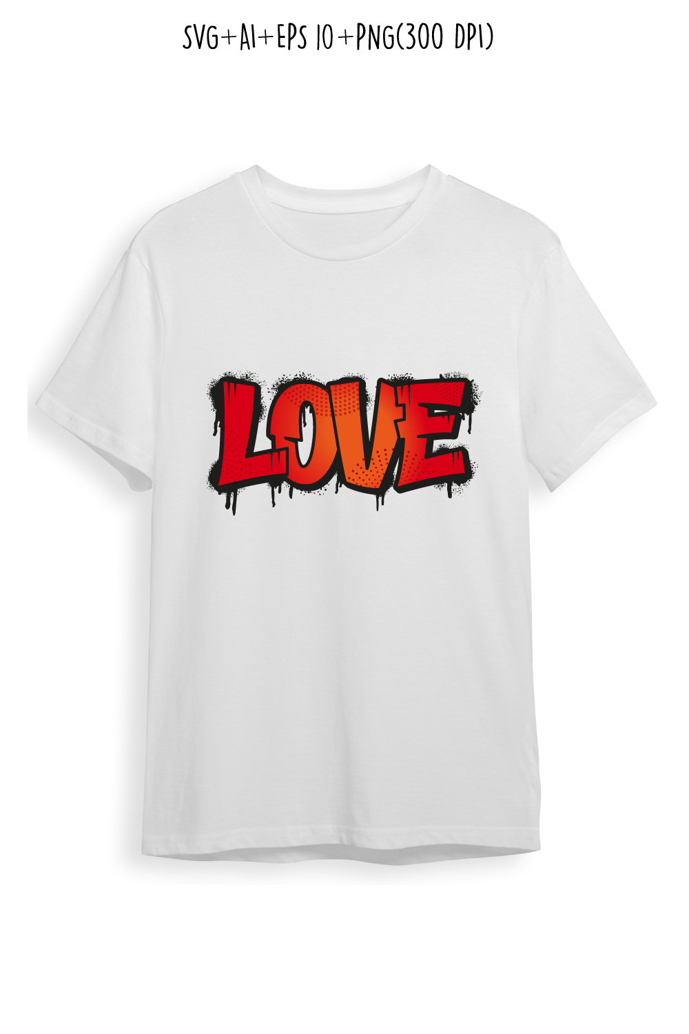 Love graffiti art for valentines day using of t-shirt, template, print pinterest preview image.