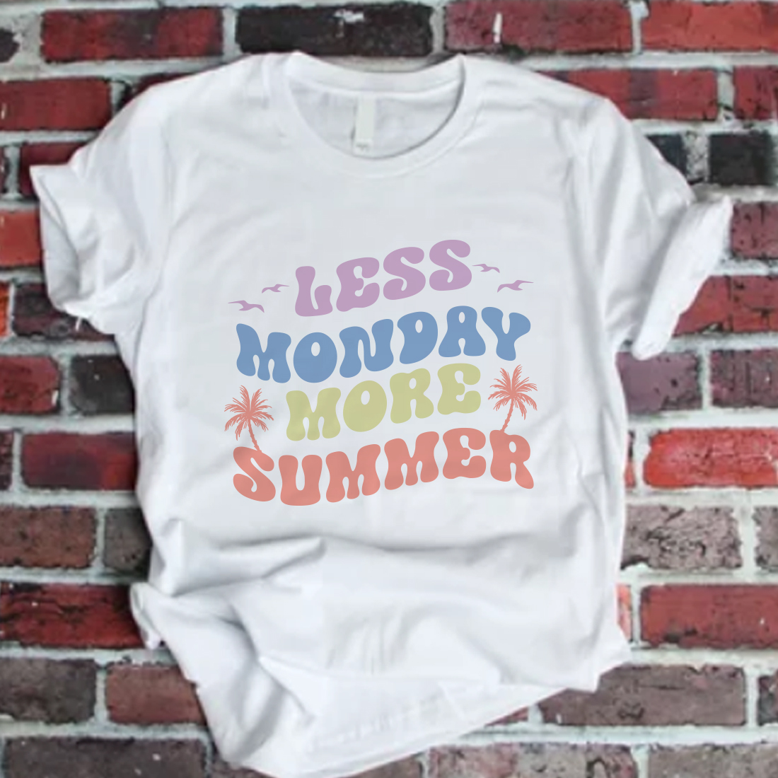 Less Monday More Summer, Summer SVG Design preview image.