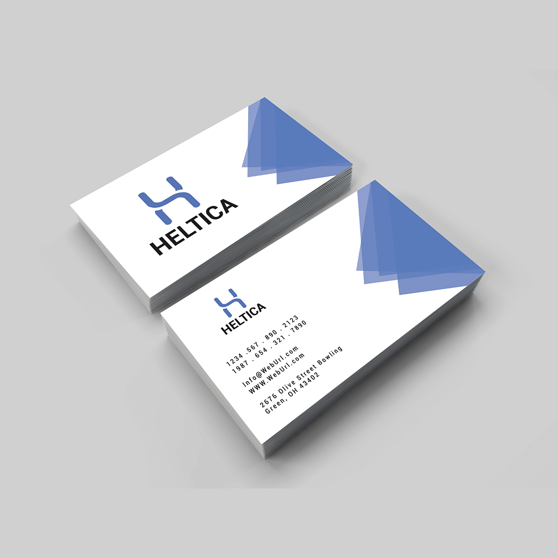 Corporate business card design cover image.