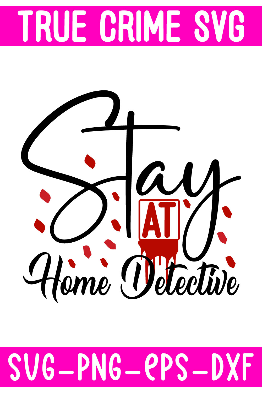 Stay at home decal with the words stay at home decal.