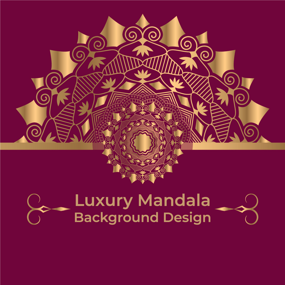 02 Luxury Mandala Background preview image.