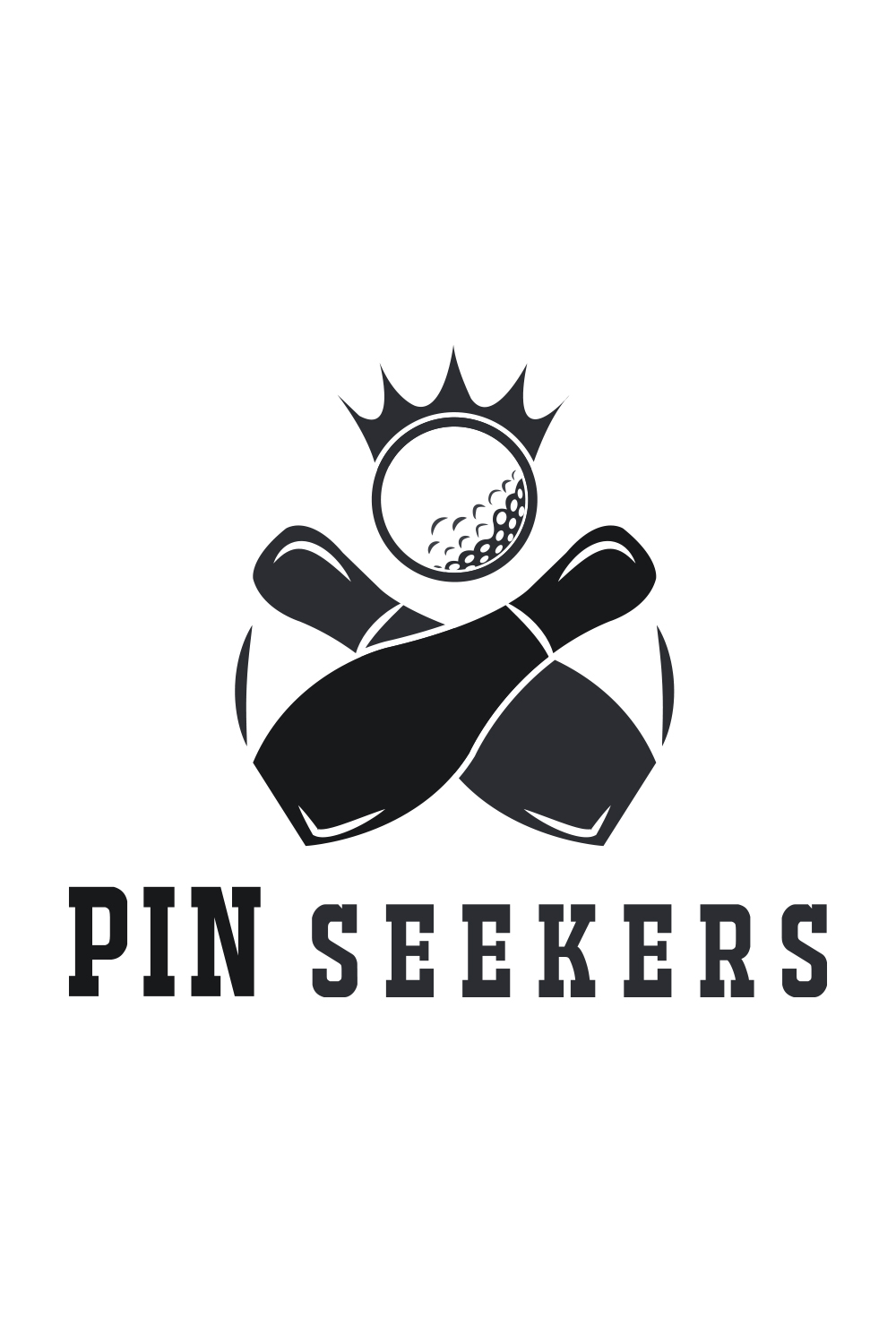 Bowling logo design ( Sports ) pinterest preview image.