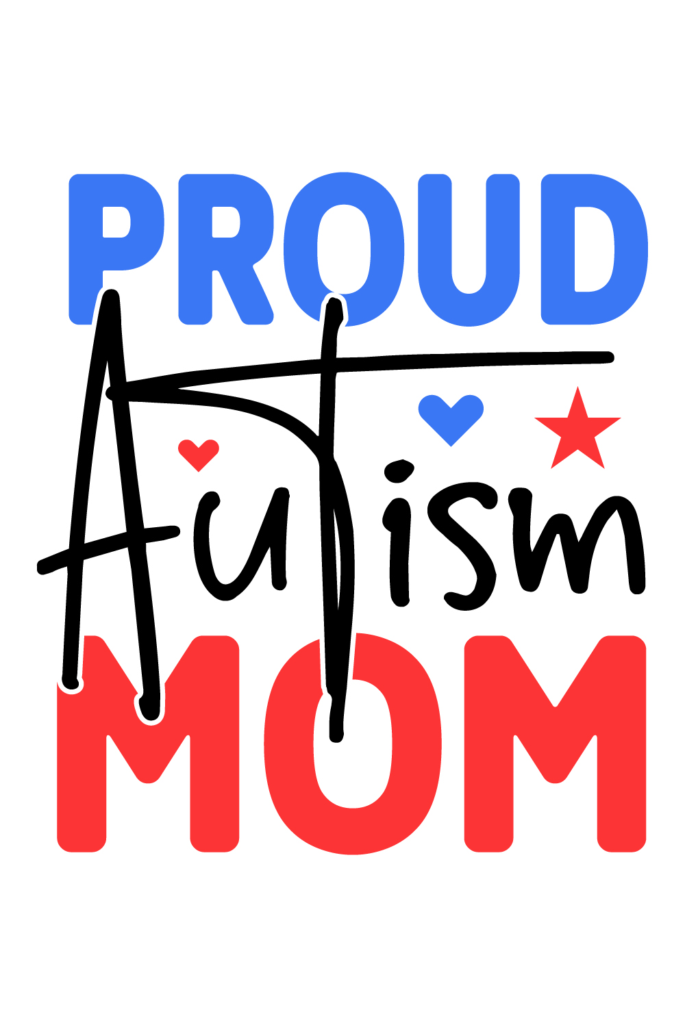 Proud Autism Mom pinterest preview image.
