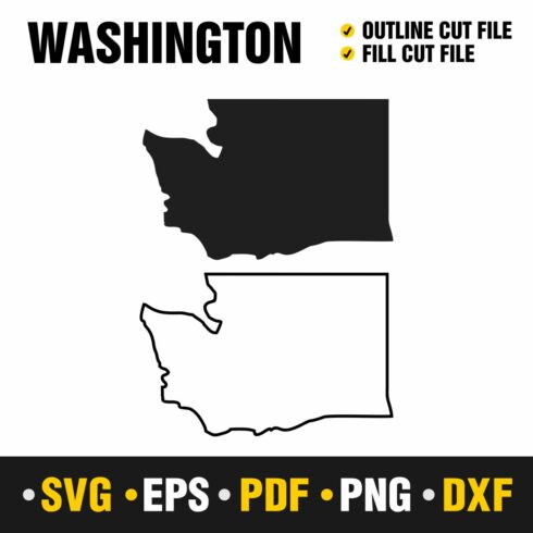 Washington SVG, PNG, PDF, EPS & DXF cover image.