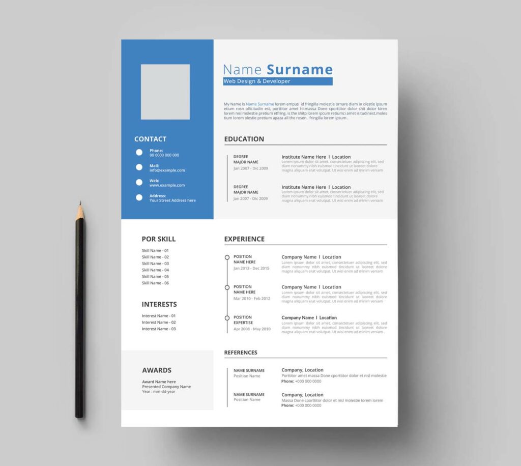 06 Beautiful Cv Resume Template Bundle Only $14 - Masterbundles