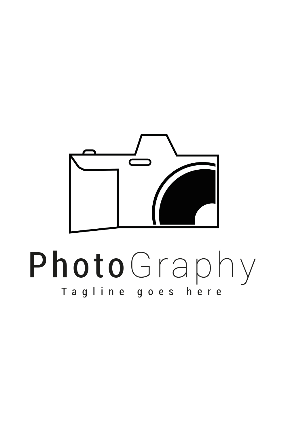 Photography lineart logo pinterest preview image.