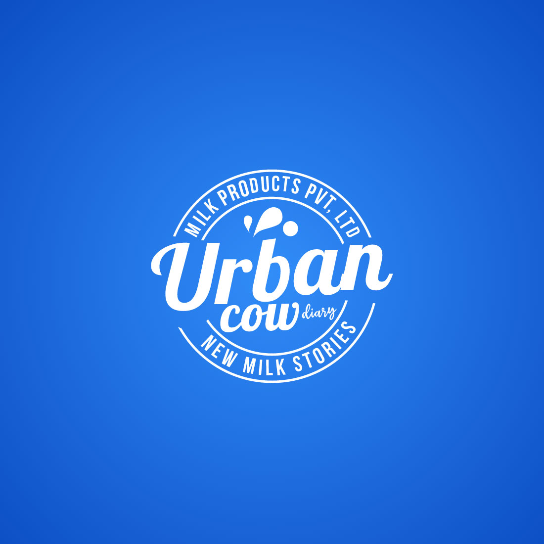 Urban Cow – Dairy Farm Logo Design preview image.