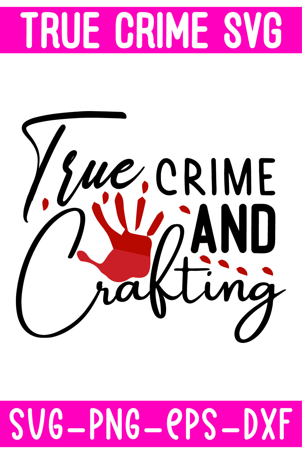 True crime and crafting svg.