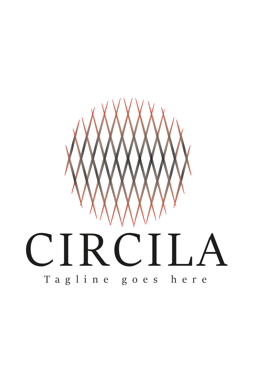 Circila line art logo design pinterest preview image.