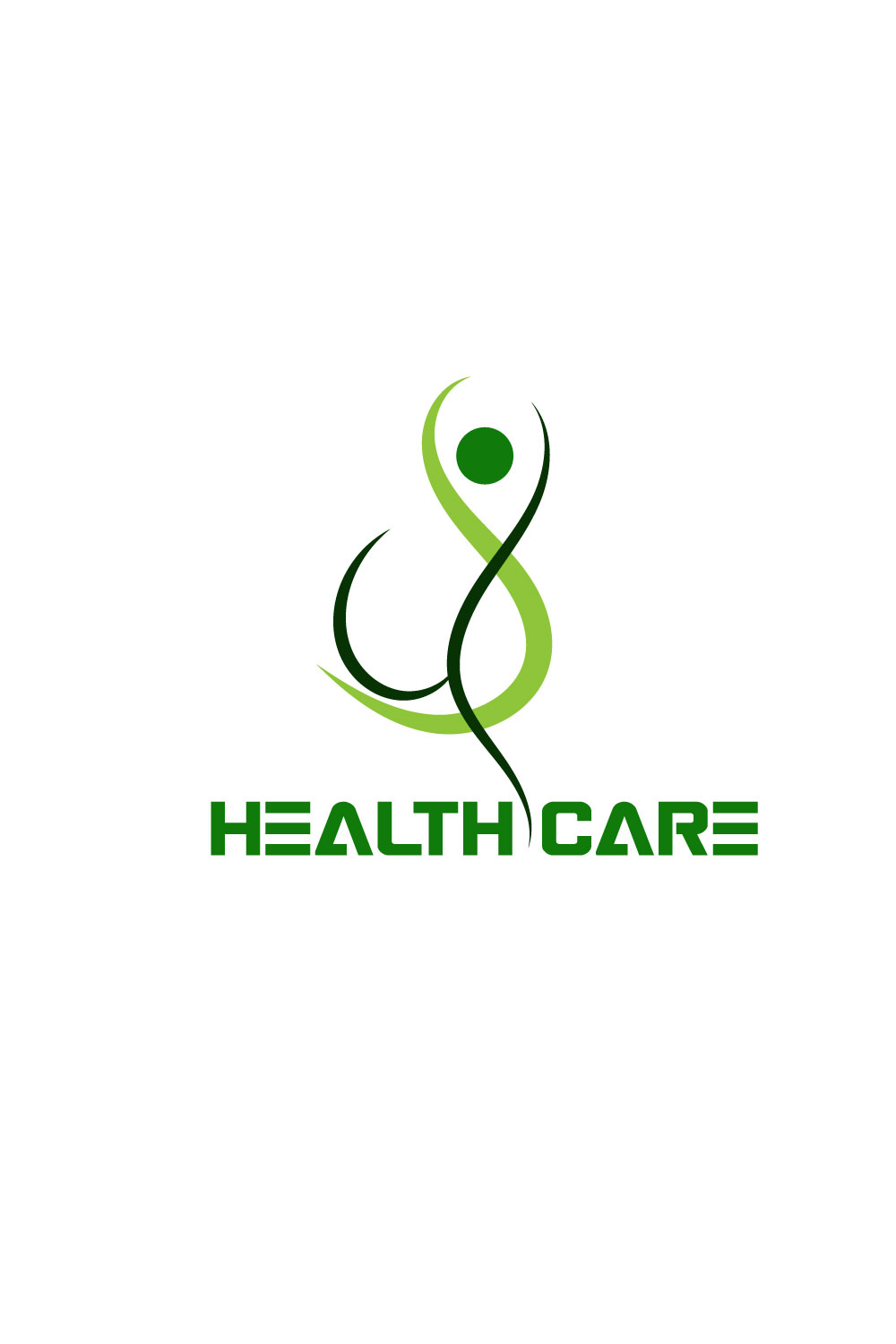 Free Health Care logo pinterest preview image.