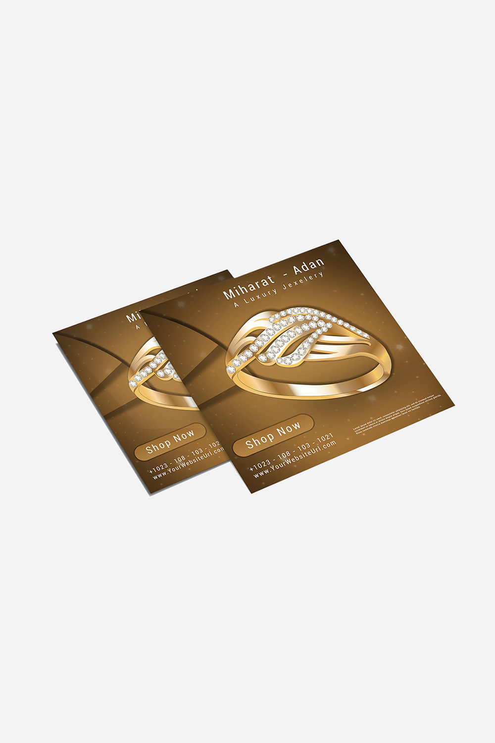 Jewellery promotion poster design pinterest preview image.