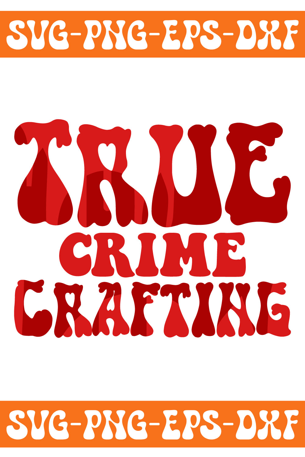 Sign that says true crime crafting.