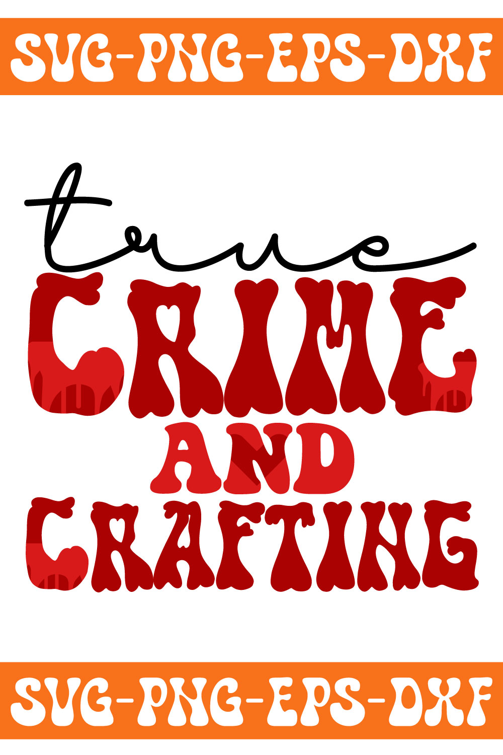 Orange and white sign with the words crave and crafting.